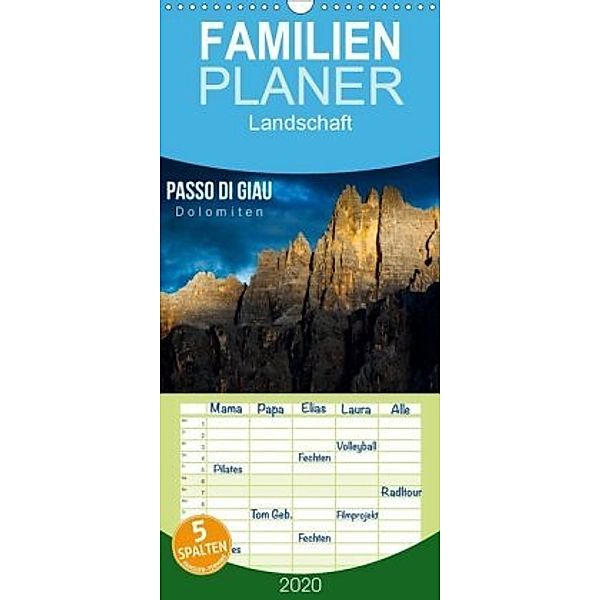 Passo di Giau - Dolomiten - Familienplaner hoch (Wandkalender 2020 , 21 cm x 45 cm, hoch), Mikolaj Gospodarek