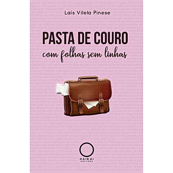 Pasta de couro com folhas sem linhas, Laís Vilela Pinese