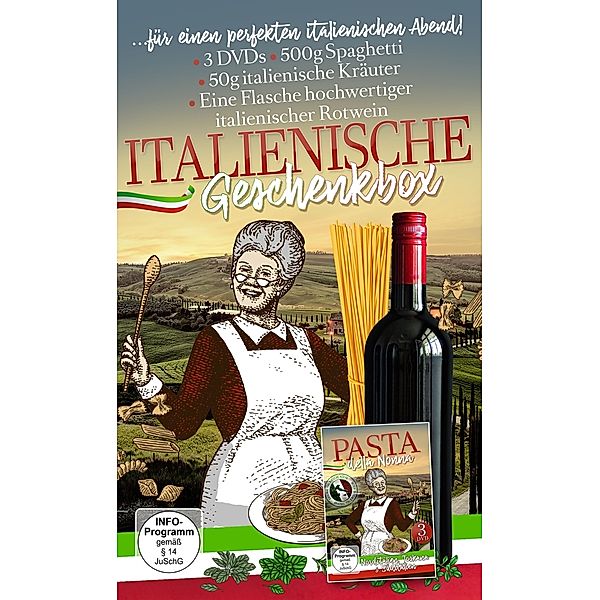 PASTA DELLA NONNA Italienische Geschenkbox Giftset, Pasta Della Nonna