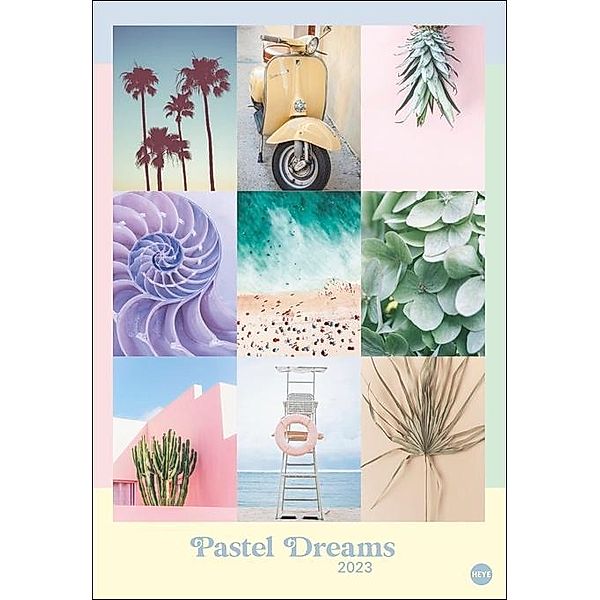 Pastel Dreams Posterkalender 2023. Fotokalender in zarten Farben. Hochwertiger Kalender im Großformat voller Traumwelten