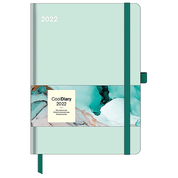Pastel Mint 2022 - Diary - Buchkalender - Taschenkalender - 16x22