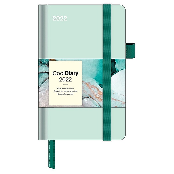 Pastel Mint 2022 - Diary - Buchkalender - Taschenkalender - 9x14