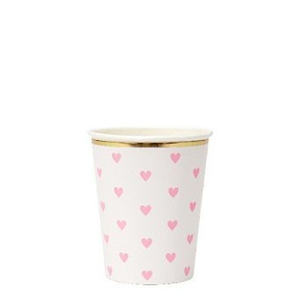 Pastel Palette Heart Cups S/8