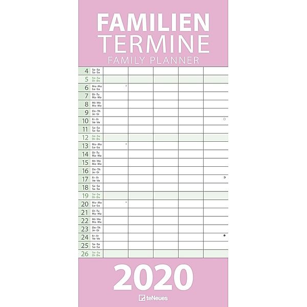 Pastell 2020 Familientermine