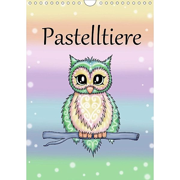 Pastelltiere (Wandkalender 2021 DIN A4 hoch), Pezi Creation / Petra Haberhauer