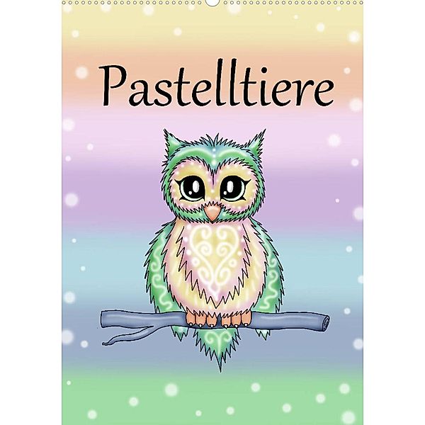 Pastelltiere (Wandkalender 2023 DIN A2 hoch), Pezi Creation / Petra Haberhauer