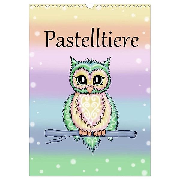 Pastelltiere (Wandkalender 2024 DIN A3 hoch), CALVENDO Monatskalender, Pezi Creation / Petra Haberhauer