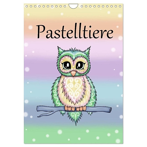 Pastelltiere (Wandkalender 2024 DIN A4 hoch), CALVENDO Monatskalender, Pezi Creation / Petra Haberhauer