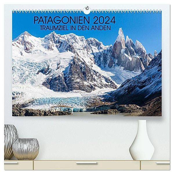 Patagonien 2024 - Traumziel in den Anden (hochwertiger Premium Wandkalender 2024 DIN A2 quer), Kunstdruck in Hochglanz, Frank Schröder