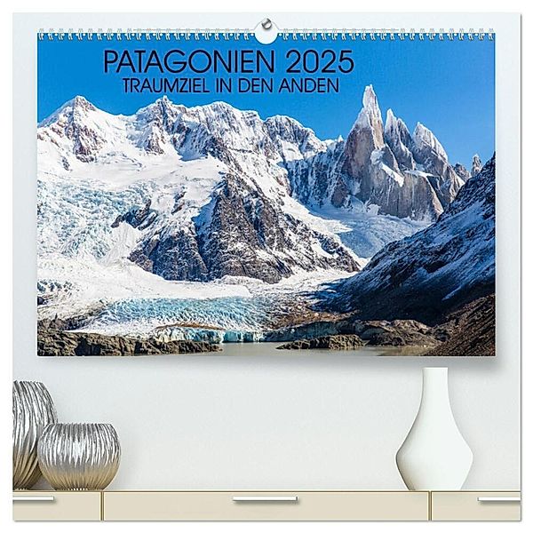 Patagonien 2025 - Traumziel in den Anden (hochwertiger Premium Wandkalender 2025 DIN A2 quer), Kunstdruck in Hochglanz, Calvendo, Frank Schröder