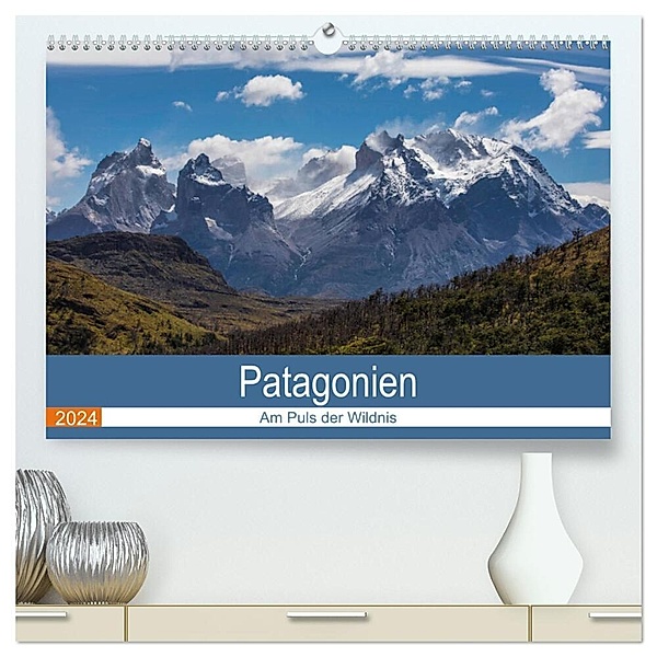 Patagonien - Am Puls der Wildnis (hochwertiger Premium Wandkalender 2024 DIN A2 quer), Kunstdruck in Hochglanz, Akrema-Photograhy Neetze