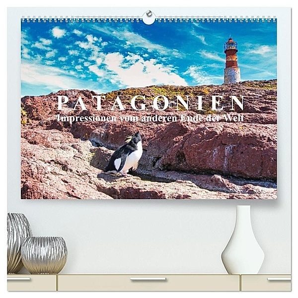 Patagonien: Impressionen vom anderen Ende der Welt (hochwertiger Premium Wandkalender 2024 DIN A2 quer), Kunstdruck in Hochglanz, Michael Kurz