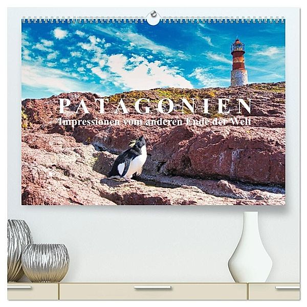 Patagonien: Impressionen vom anderen Ende der Welt (hochwertiger Premium Wandkalender 2025 DIN A2 quer), Kunstdruck in Hochglanz, Calvendo, Michael Kurz