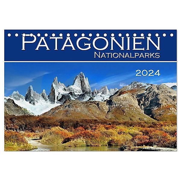 Patagonien NationalParks (Tischkalender 2024 DIN A5 quer), CALVENDO Monatskalender, Helena Bilkova