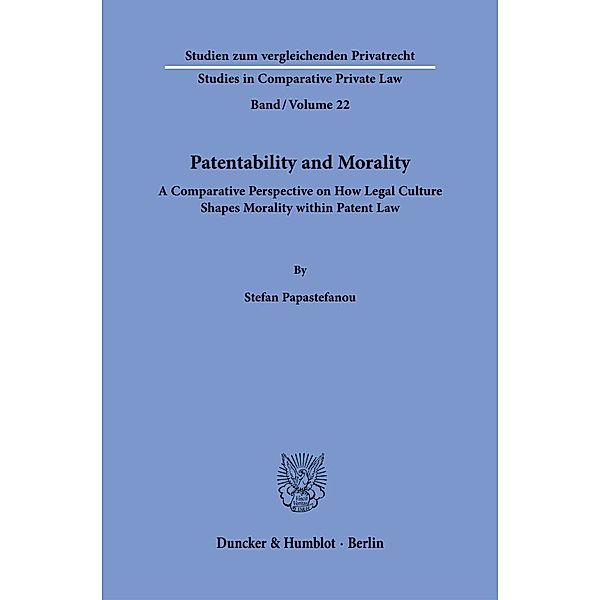 Patentability and Morality., Stefan Papastefanou