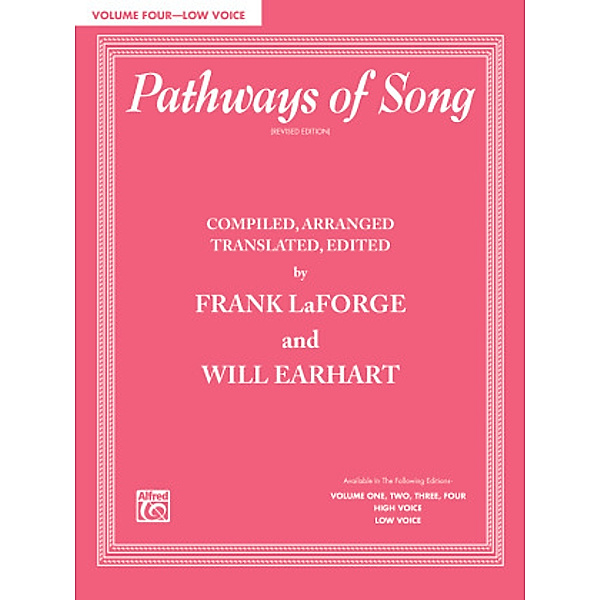 Pathways of Song, Low Voice, m. Audio-CD