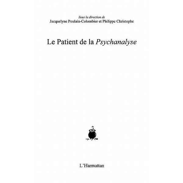 Patient de la psychanalyse / Hors-collection, Collectif