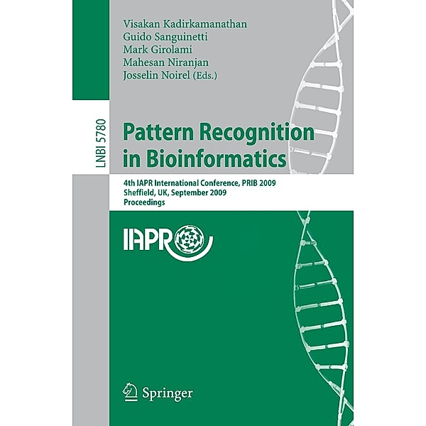 Pattern Recognition in Bioinformatics / Lecture Notes in Computer Science Bd.5780