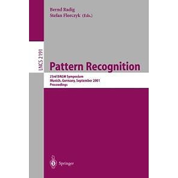 Pattern Recognition / Lecture Notes in Computer Science Bd.2191