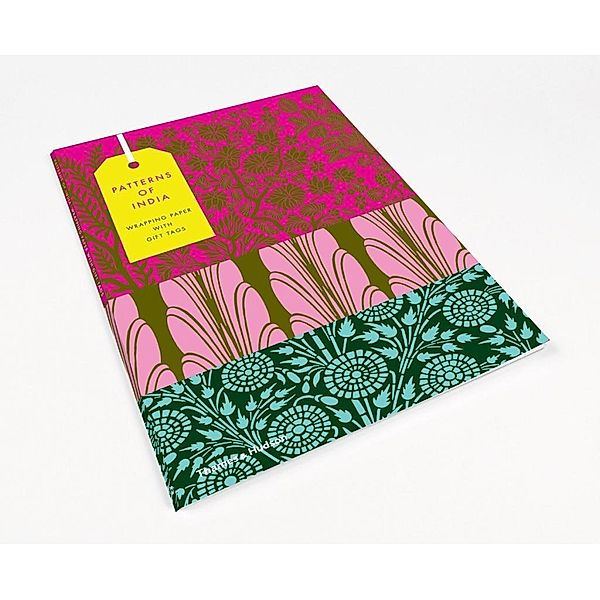 Patterns of India: 10 Sheets of Wrapping Paper with 12 Gift Tags, Henry Wilson