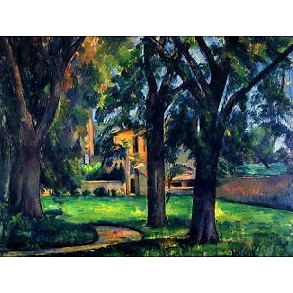 Paul Cézanne - Kastanienbäume und Wirtschaftsgebäude des Jas de Bouffan - 100 Teile (Puzzle)