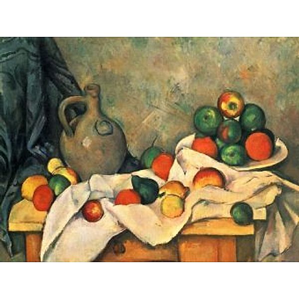 Paul Cézanne - Stilleben, Draperie, Krug und Obstschale - 100 Teile (Puzzle)