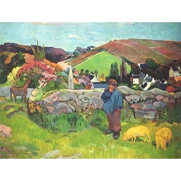 Paul Gauguin - Bretonische Landschaft mit Schweinehirt - 1.000 Teile (Puzzle)