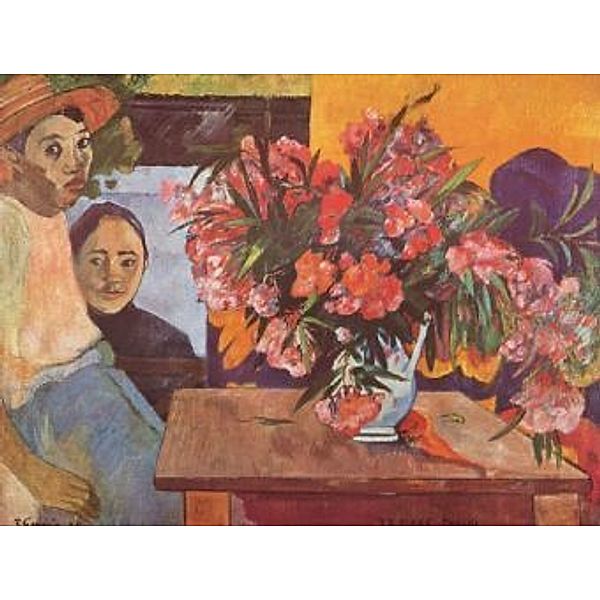 Paul Gauguin - Großer Blumenstrauß mit tahitischen Kindern (Te Tiare Farani) - 1.000 Teile (Puzzle)