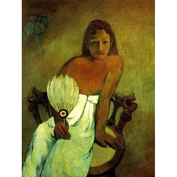 Paul Gauguin - Junges Mädchen mit Fächer - 100 Teile (Puzzle)