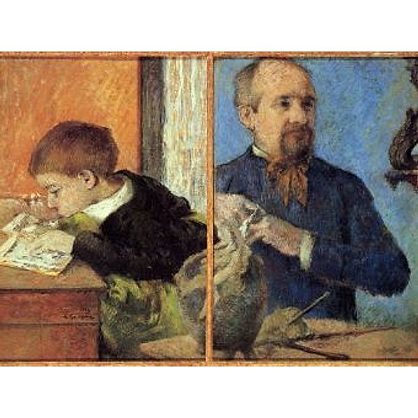 Paul Gauguin - Porträt des Bildhauers Aubé mit seinem Sohn - 200 Teile (Puzzle)