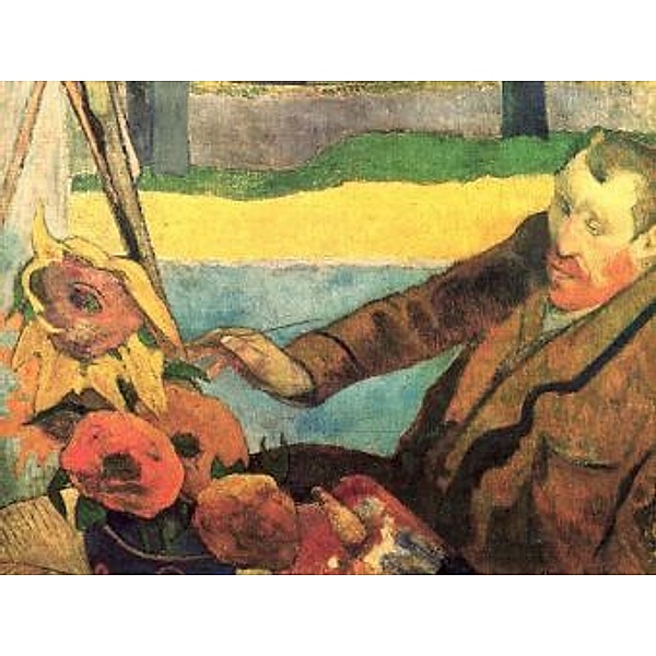 Paul Gauguin - Porträt des Vincent van Gogh, Sonnenblumen malend - 1.000 Teile (Puzzle)