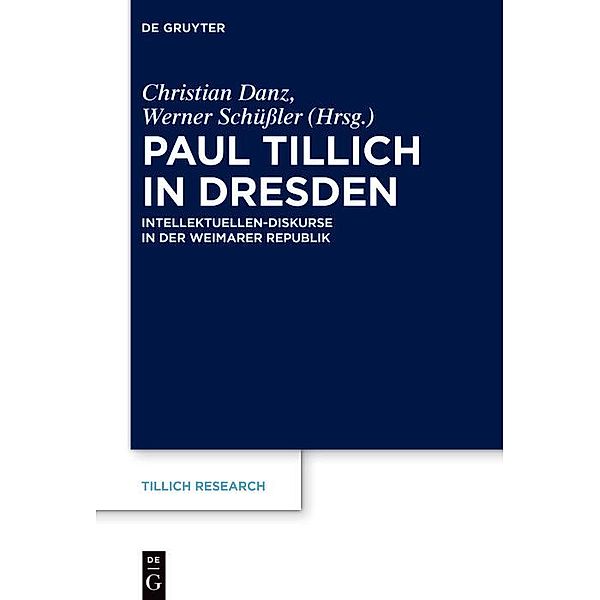 Paul Tillich in Dresden / Tillich Research Bd.27