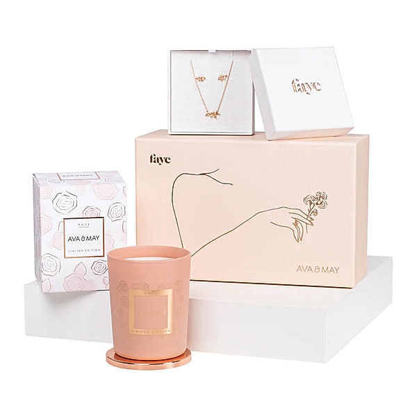 Paul Valentine Geschenkset Ava&May X FAYE Messing (Farbe: 18K rose vergoldet)