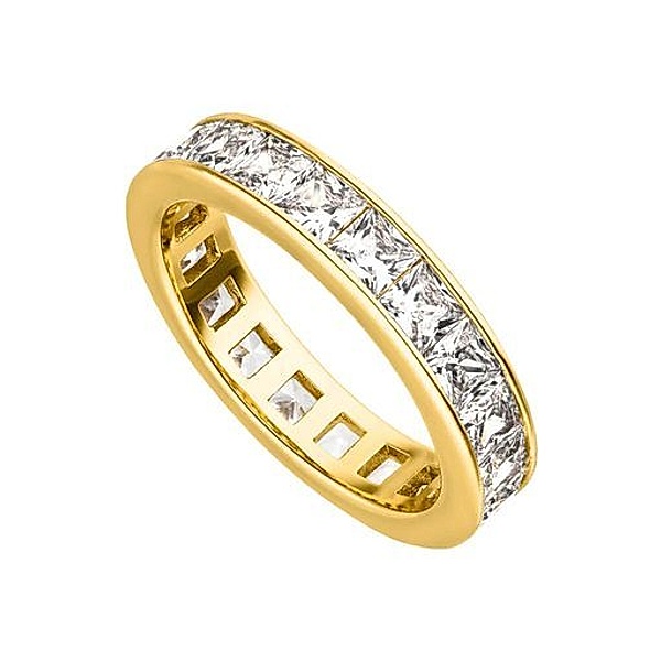 PAUL VALENTINE Ring Brilliant Square Ring Messing (Farbe & Größe: vergoldet, 55)