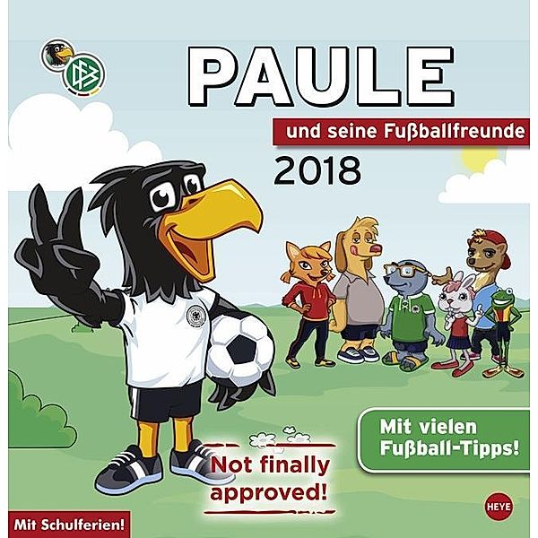 Paule und seine Fußballfreunde, Posterkalender quadratisch 2018