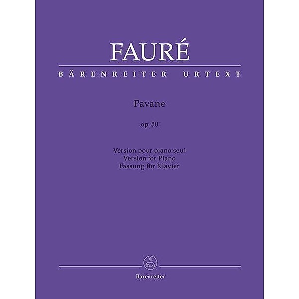 Pavane für Klavier op. 50, Gabriel Fauré