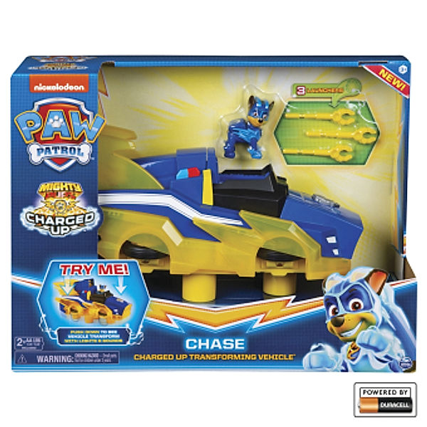 PAW Mighty Charged Up Transforming Vehicle Chase