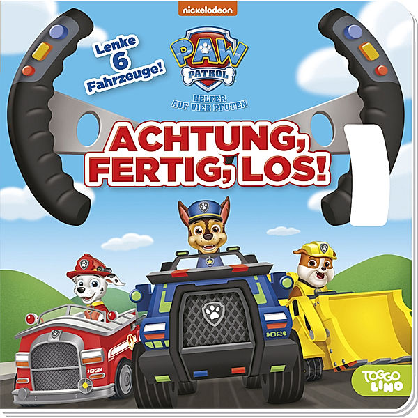 PAW Patrol: Achtung, fertig, los! Lenke 6 Fahrzeuge!, Panini