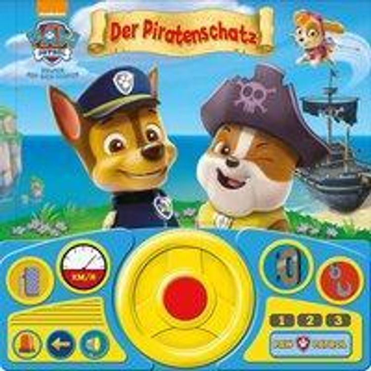 PAW Patrol - Der Piratenschatz, Lenkradbuch mit beweglichem Lenkrad und  Geräuschen Buch versandkostenfrei bei Weltbild.at bestellen