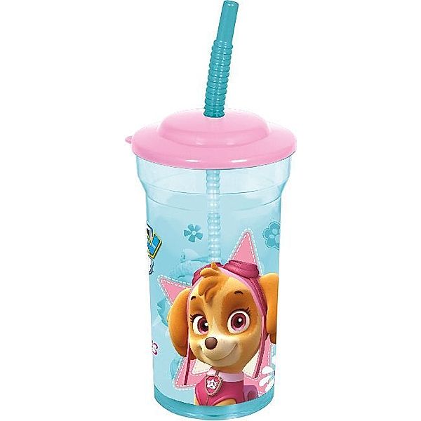 Paw Patrol Girl Trinkbecher mit Strohhalm