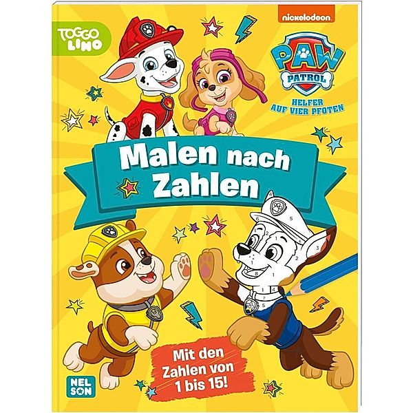 PAW Patrol Kindergartenheft: Malen nach Zahlen