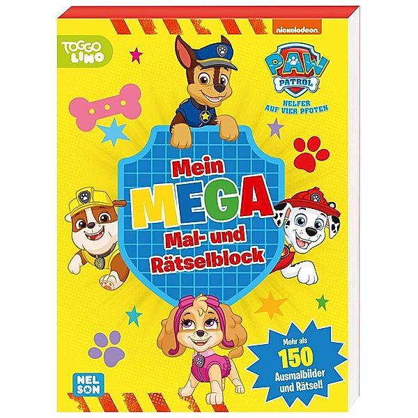 PAW Patrol Kindergartenheft: Mein Mega Mal- und Rätselblock