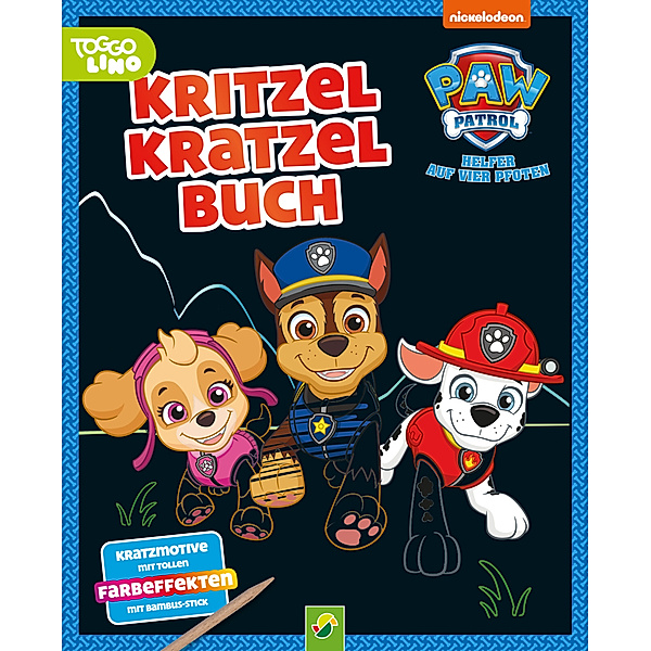 PAW Patrol Kritzel-Kratzel-Buch für Kinder ab 4 Jahren, Schwager & Steinlein Verlag
