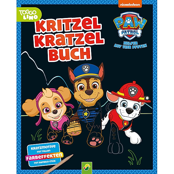 PAW Patrol Kritzel-Kratzel-Buch für Kinder ab 4 Jahren, Schwager & Steinlein Verlag