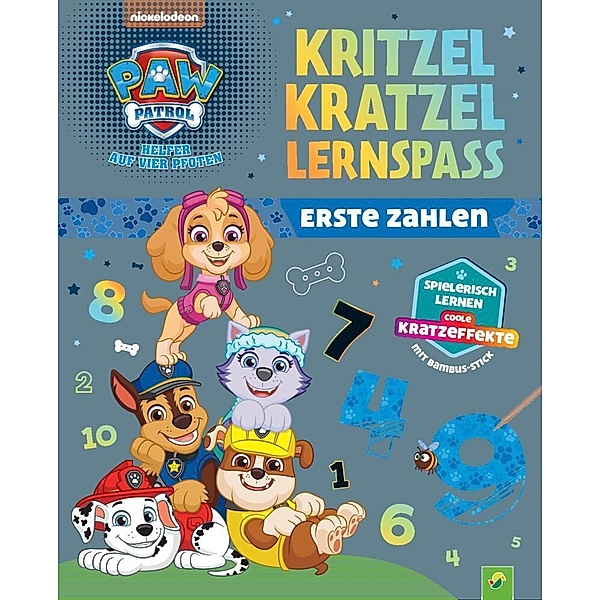 PAW Patrol Kritzel-Kratzel-Lernspaß: Erste Zahlen, Schwager & Steinlein Verlag