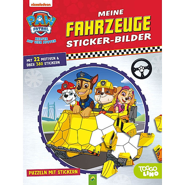 PAW Patrol: Meine Fahrzeuge Sticker-Bilder, Schwager & Steinlein Verlag