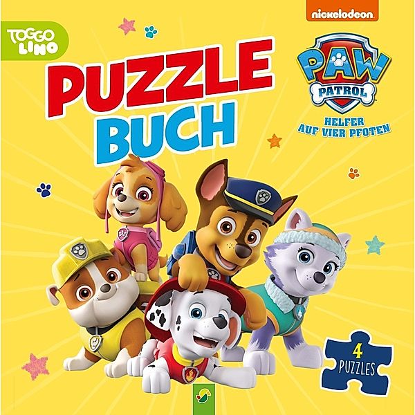 PAW Patrol Puzzlebuch | Mit 4 Puzzles à 12 Teilen, Katharina Bensch, Schwager & Steinlein Verlag