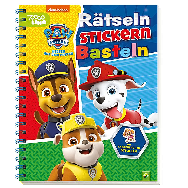 PAW Patrol - Rätseln Stickern Basteln, Schwager & Steinlein Verlag