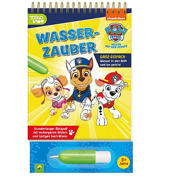 PAW Patrol Wasserzauber - einfach mit Wasser malen!, Schwager & Steinlein Verlag