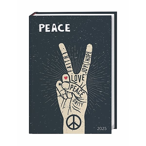 Peace Kalenderbuch A5 2025